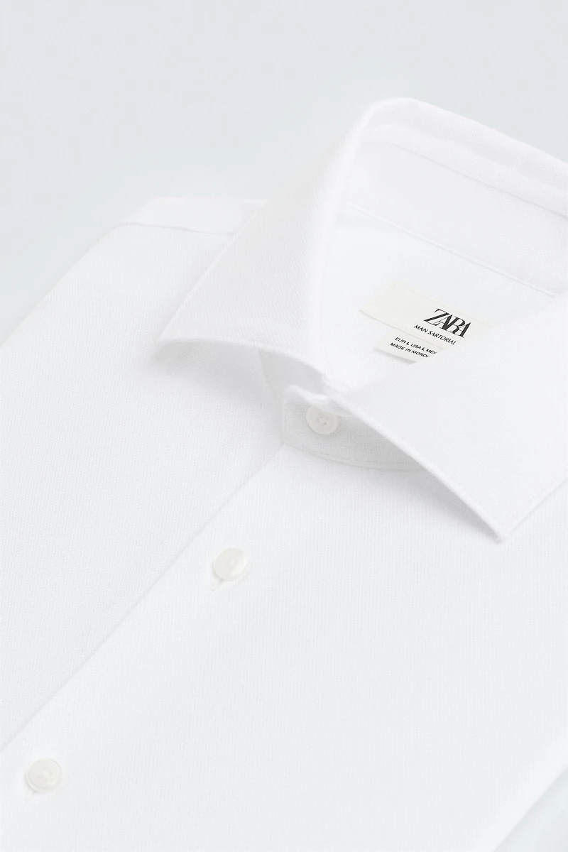 SLIM FIT TEXTURED SHIRT