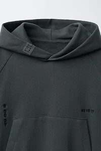 EMBROIDERED HOODIE SWEATSHIRT