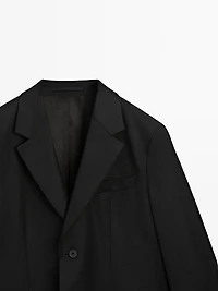 Flannel suit blazer - LIMITED