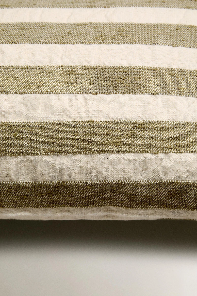 STRIPED THROW PILLOW COVER