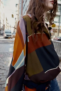WRAP PRINT SHIRT
