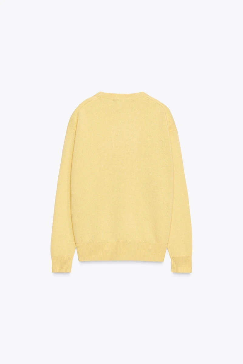 BASIC 100% CASHMERE KNIT SWEATER