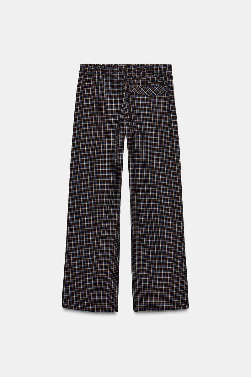 PLAID PAJAMA PANTS