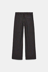 PLAID PAJAMA PANTS