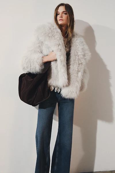 ZW COLLECTION FAUX FUR JACKET