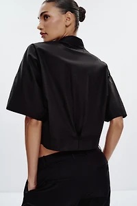 WIDE SLEEVE POPLIN SHIRT