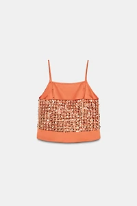 SEQUIN CROP TOP
