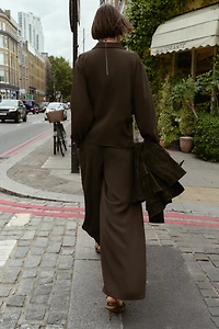 PANTALON À JAMBES LARGES