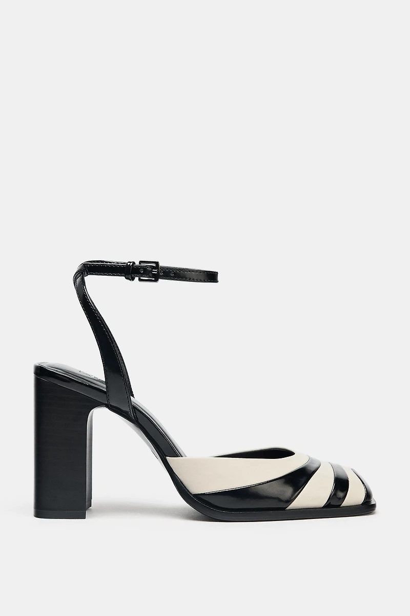 ANKLE STRAP HEELED SHOES