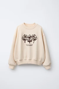 SWEAT BRODÉ AVEC LACET