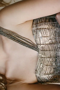 LIMITED EDITION SEQUIN BEADED CORSET