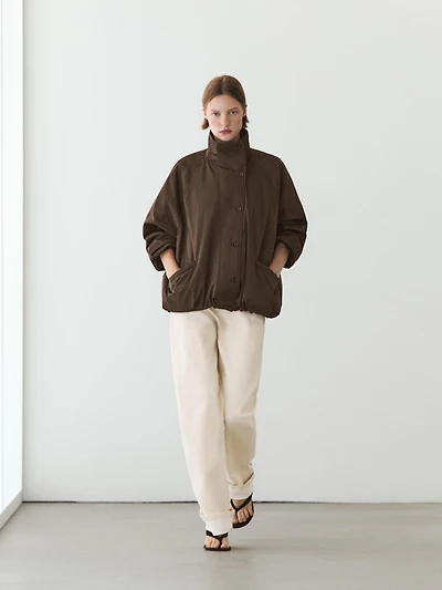 Puffer jacket with pocket details