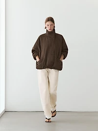 Puffer jacket with pocket details