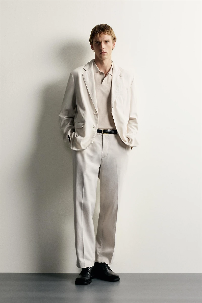 WASHED EFFECT RELAXED FIT BLAZER