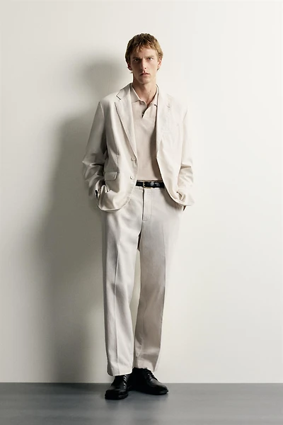 WASHED EFFECT RELAXED FIT BLAZER