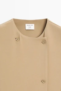 Wrap midi dress with pocket detail - STUDIO
