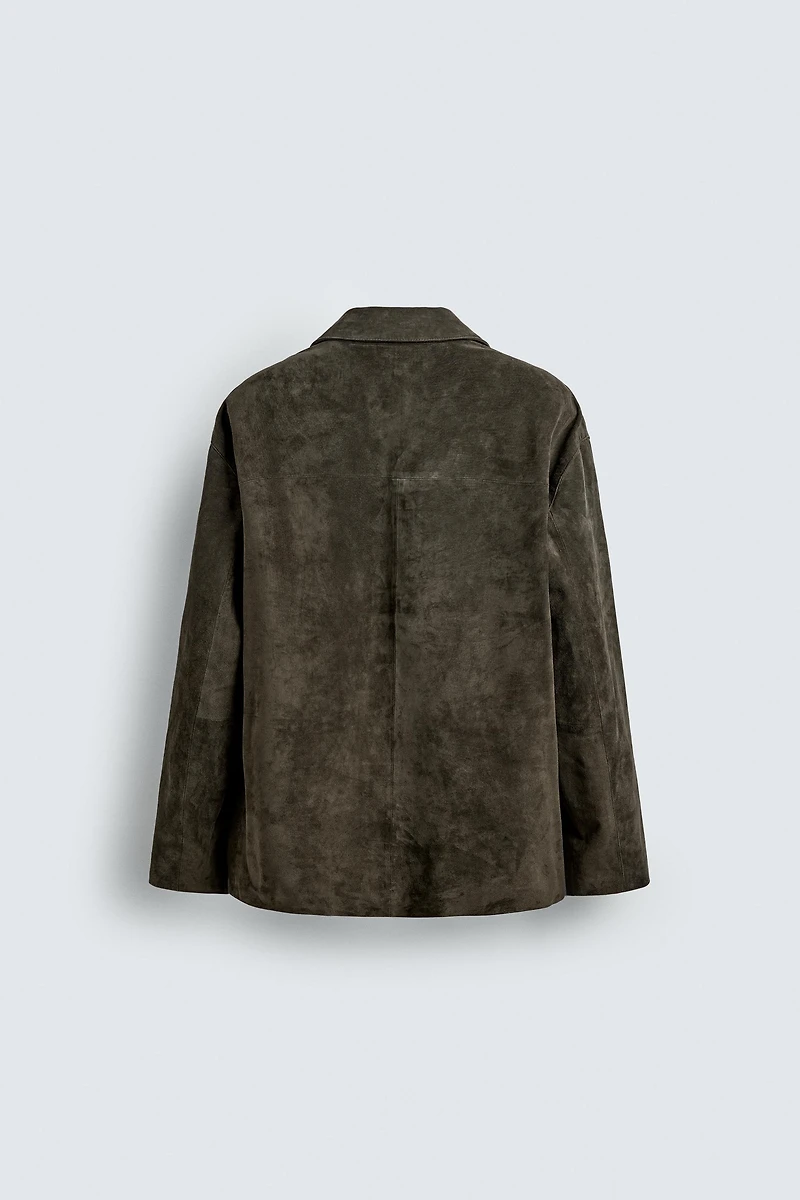 SUEDE LEATHER BLAZER