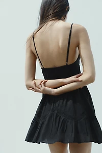 EMBROIDERED SHORT DRESS