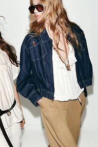BLOUSON BOMBER EN DENIM Z1975
