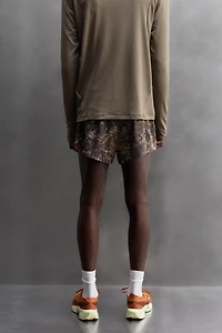 SHORT DE RUNNING IMPRIMÉ ARBRES 3"