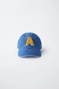 WASHED EFFECT INITIAL PATCH CAP