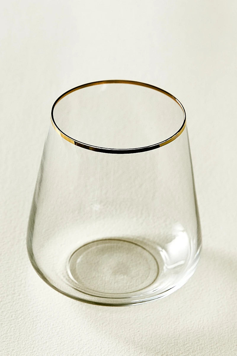 VERRE BORD DORÉ BOHEMIA CRYSTAL