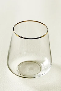 VERRE BORD DORÉ BOHEMIA CRYSTAL