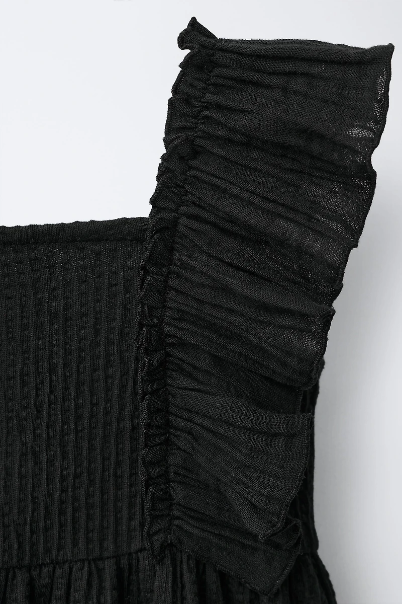 COMBINATION TEXTURED DRESS