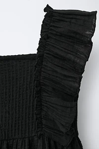COMBINATION TEXTURED DRESS