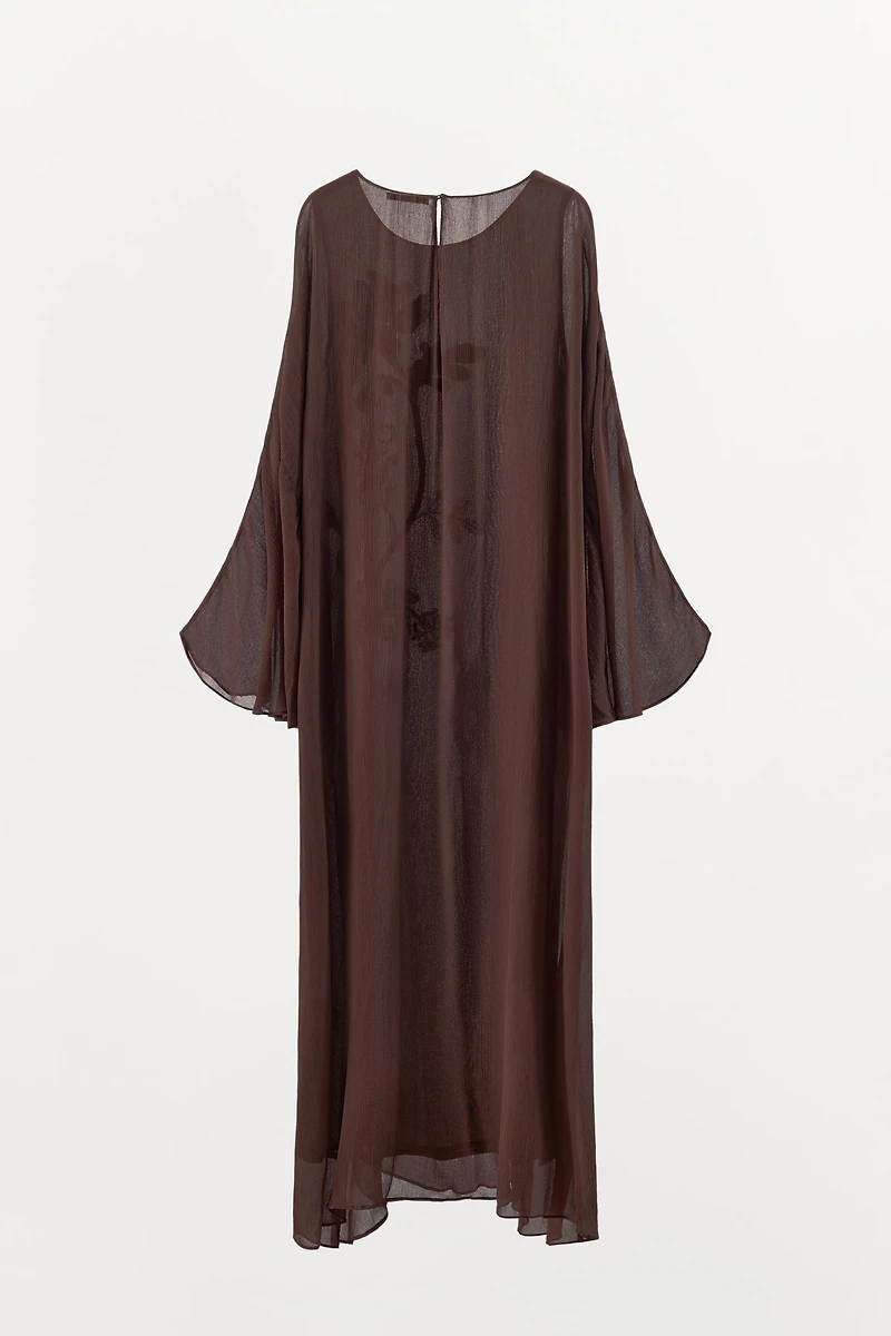 100% VISCOSE EMBROIDERED BEADED DRESS