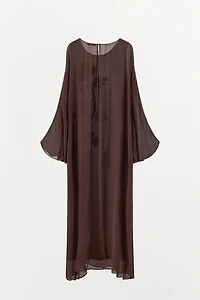 100% VISCOSE EMBROIDERED BEADED DRESS