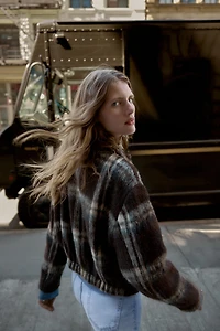 30% WOOL CHECKERED JACKET