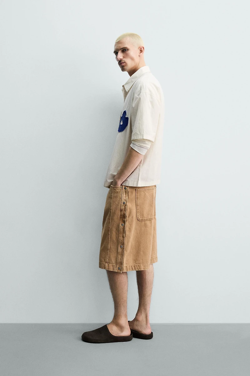 CHEMISE RELAXED FIT TEXTE PIÈCES