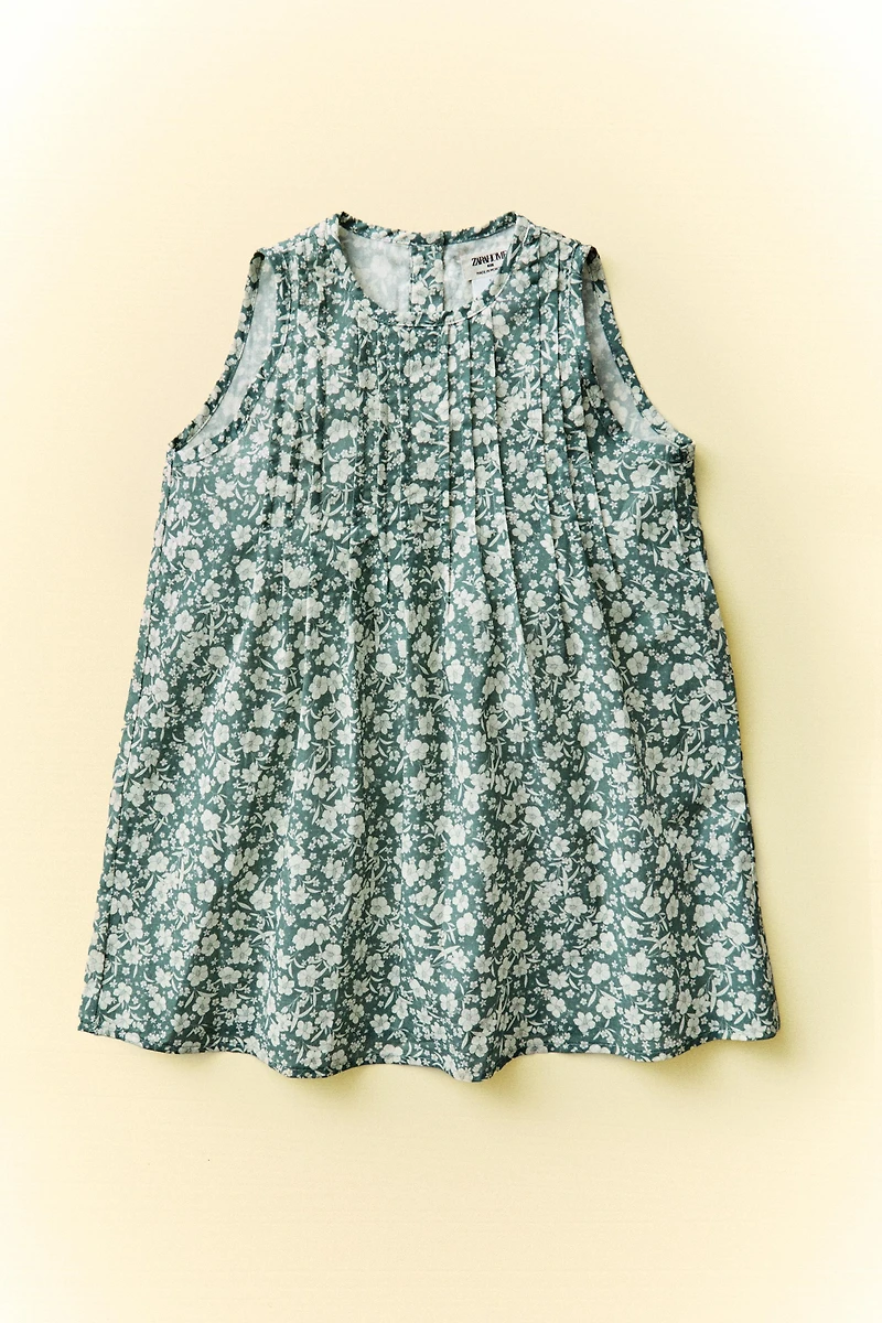 ROBE ENFANT COTON FLEURS TROPICALES