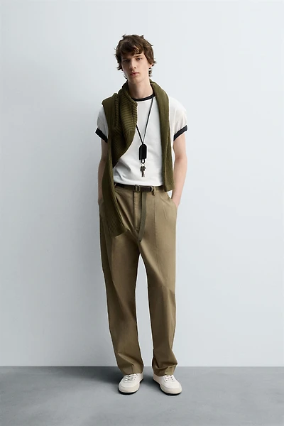 LIMITED EDITION RELAXED FIT PLEATED PANTS