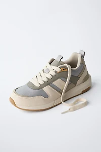 PIECED ATHLETIC SNEAKERS