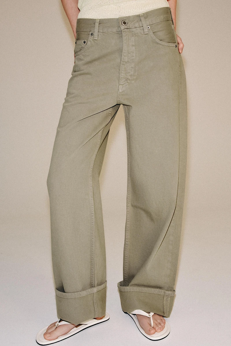 ZW COLLECTION MID-RISE BAGGY JEANS