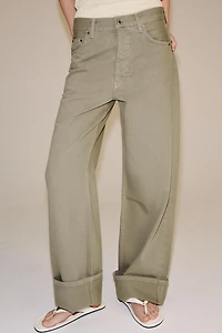 ZW COLLECTION MID-RISE BAGGY JEANS