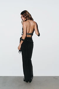 TOP HALTER ÉLASTIQUE