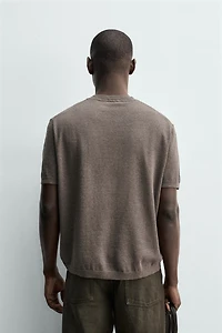 KNIT REGULAR FIT T-SHIRT