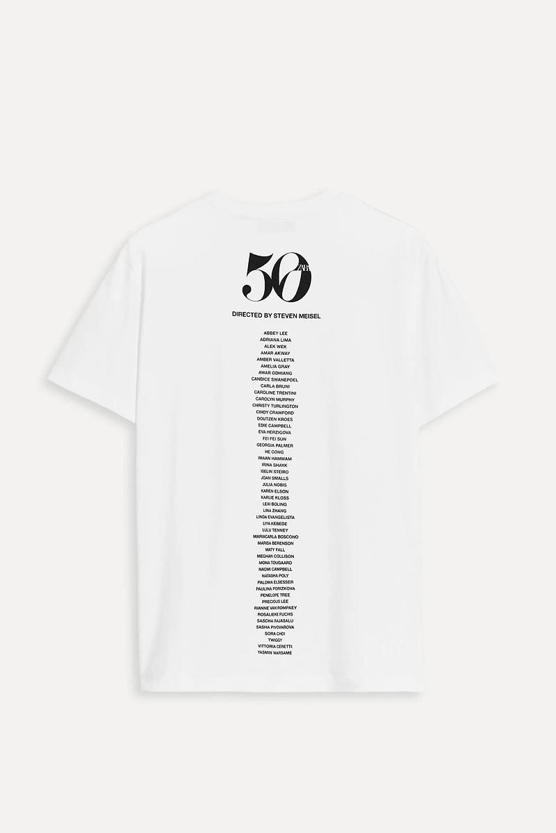 T-SHIRT À IMPRIMÉ PHOTO STEVEN MEISEL 50TH ANNIVERSARY