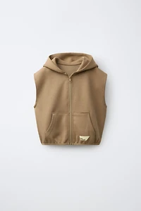 INTERLOCK HOODIE VEST