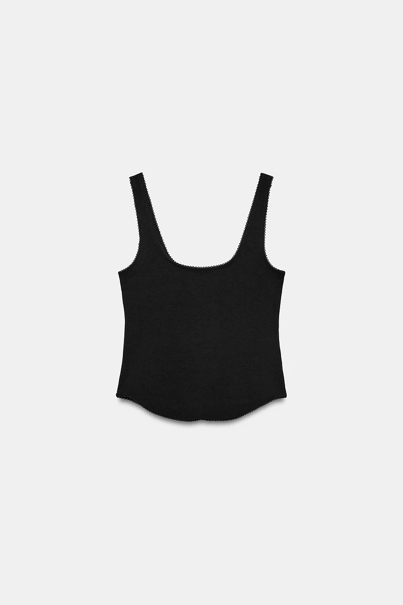 RIB KNIT TANK TOP