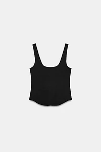 RIB KNIT TANK TOP