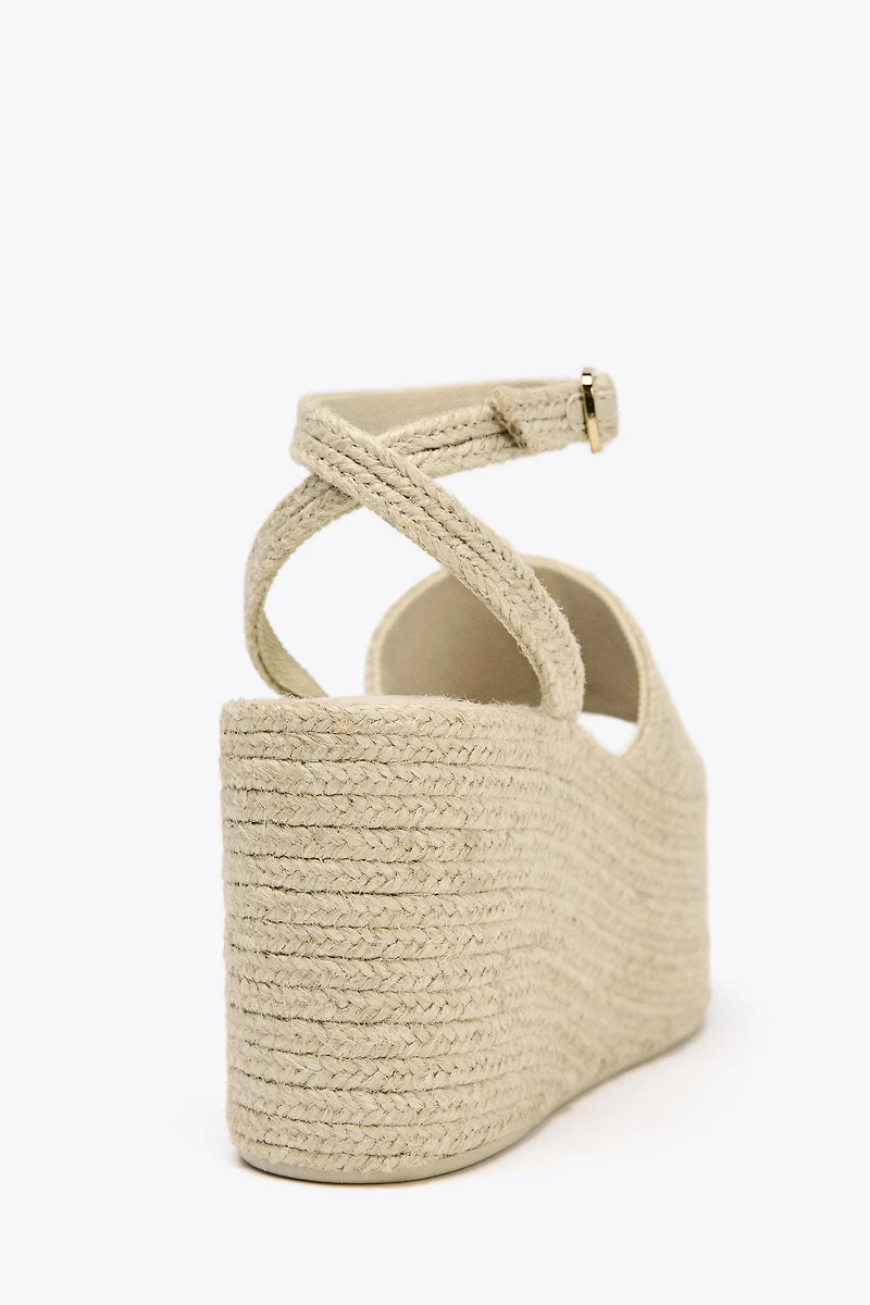 JUTE PLATFORM WEDGES
