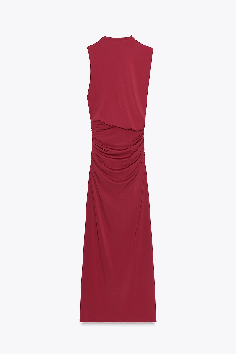 RUCHED LONG DRESS