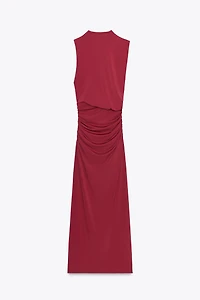 RUCHED LONG DRESS