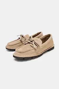 SERRAJE BOAT SHOES WITH SERRATED SOLE