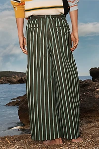 PANTALON COUPE LARGE RAYURES ÉDITION LIMITÉE