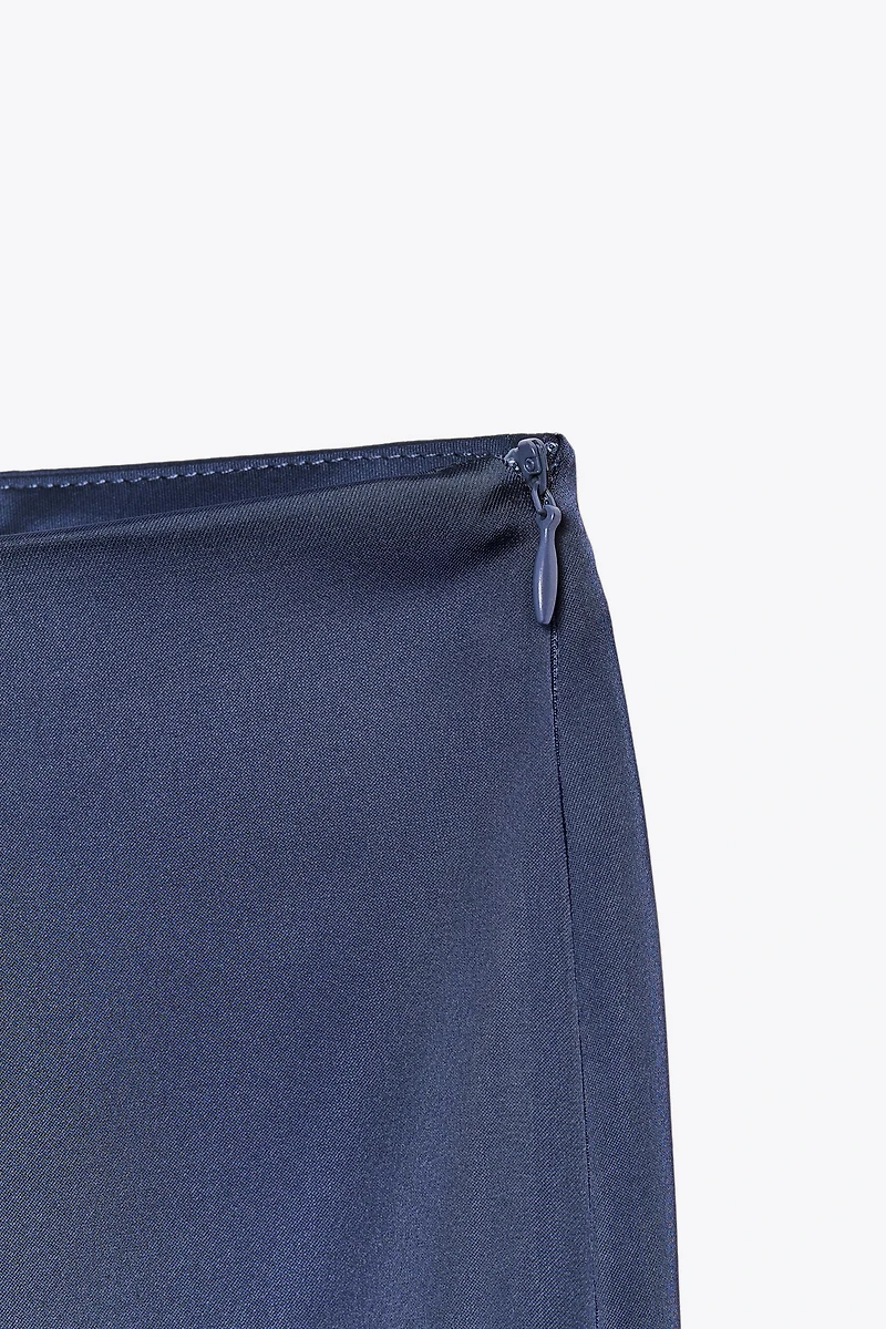 HIGH-WAISTED SATIN PANTS